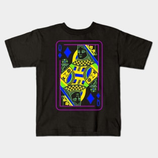 Queen of Diamonds Bright Mode Kids T-Shirt